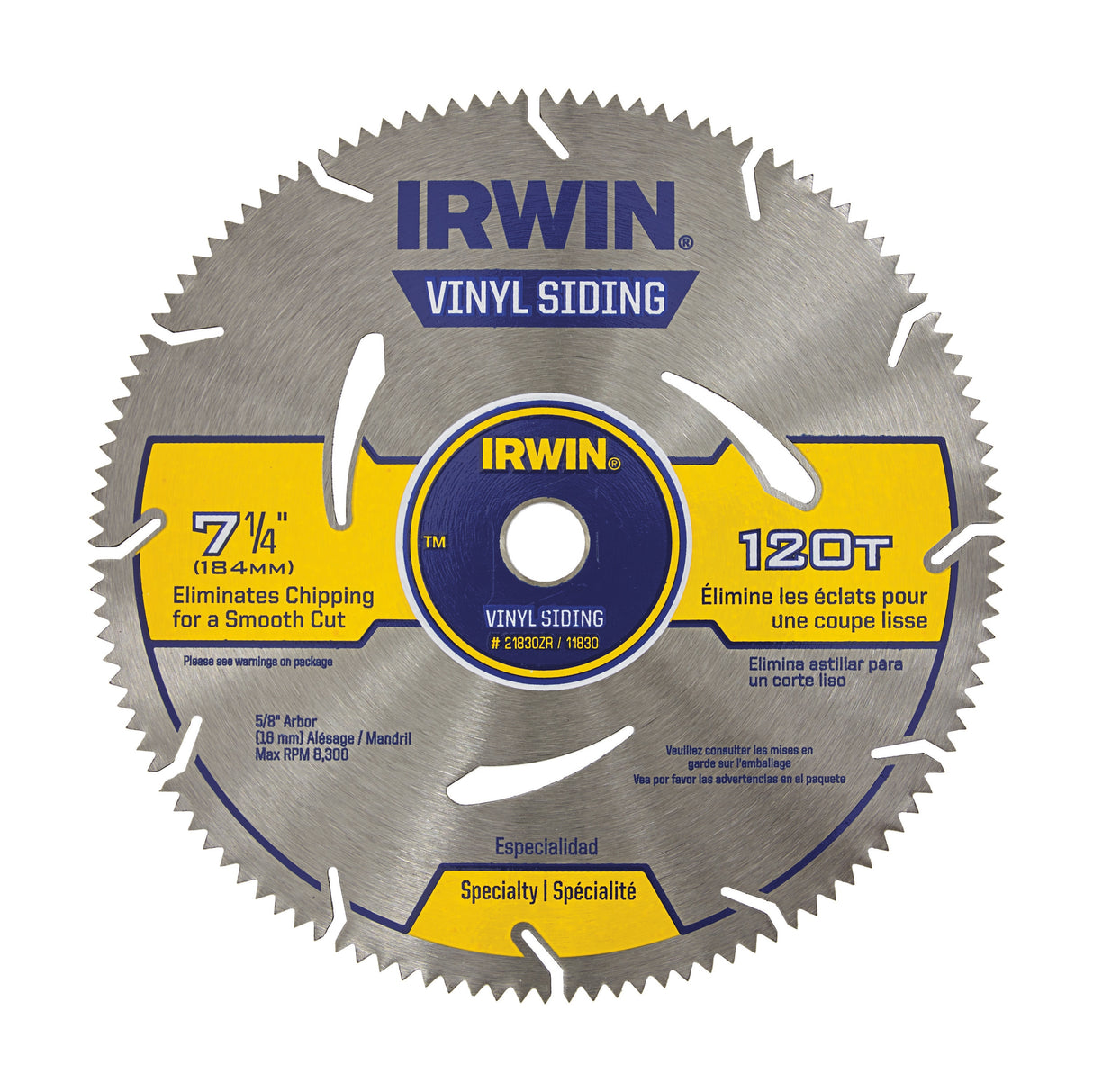 7-1/4-in 120-Tooth Fine Finish High-speed Steel Circular Saw Blade 2001059