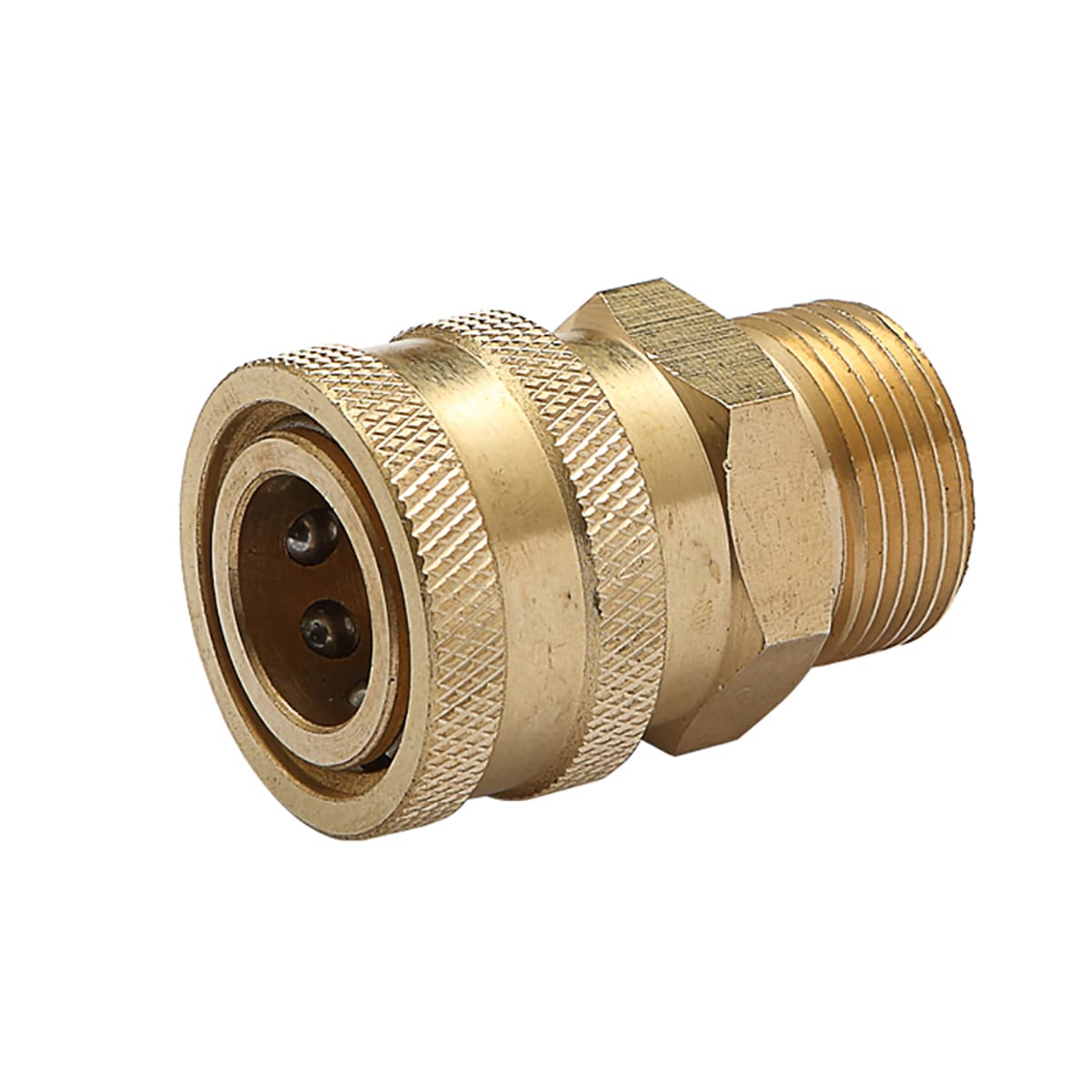 4500 PSI 3/8-in Brass Gas and Electric Pressure Washers Quick Disconnect Plug and Female Metric SGY-PWA25