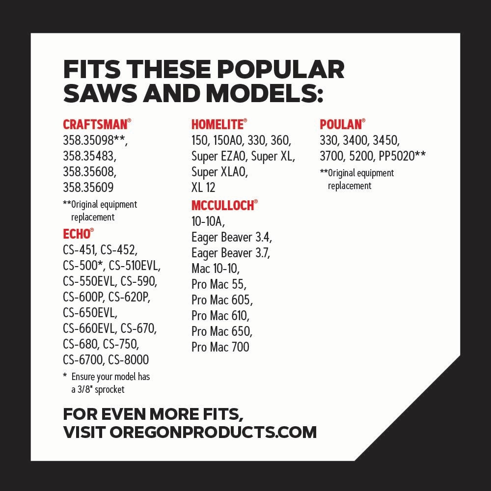 E70 70 Link Replacement Chainsaw Chain For 20-in, 0.05-in Gauge, 3/8-in Pitch E70