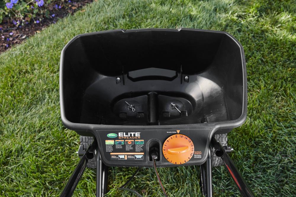 80-lb Elite Spreader Broadcast Fertilizer Spreader 75902