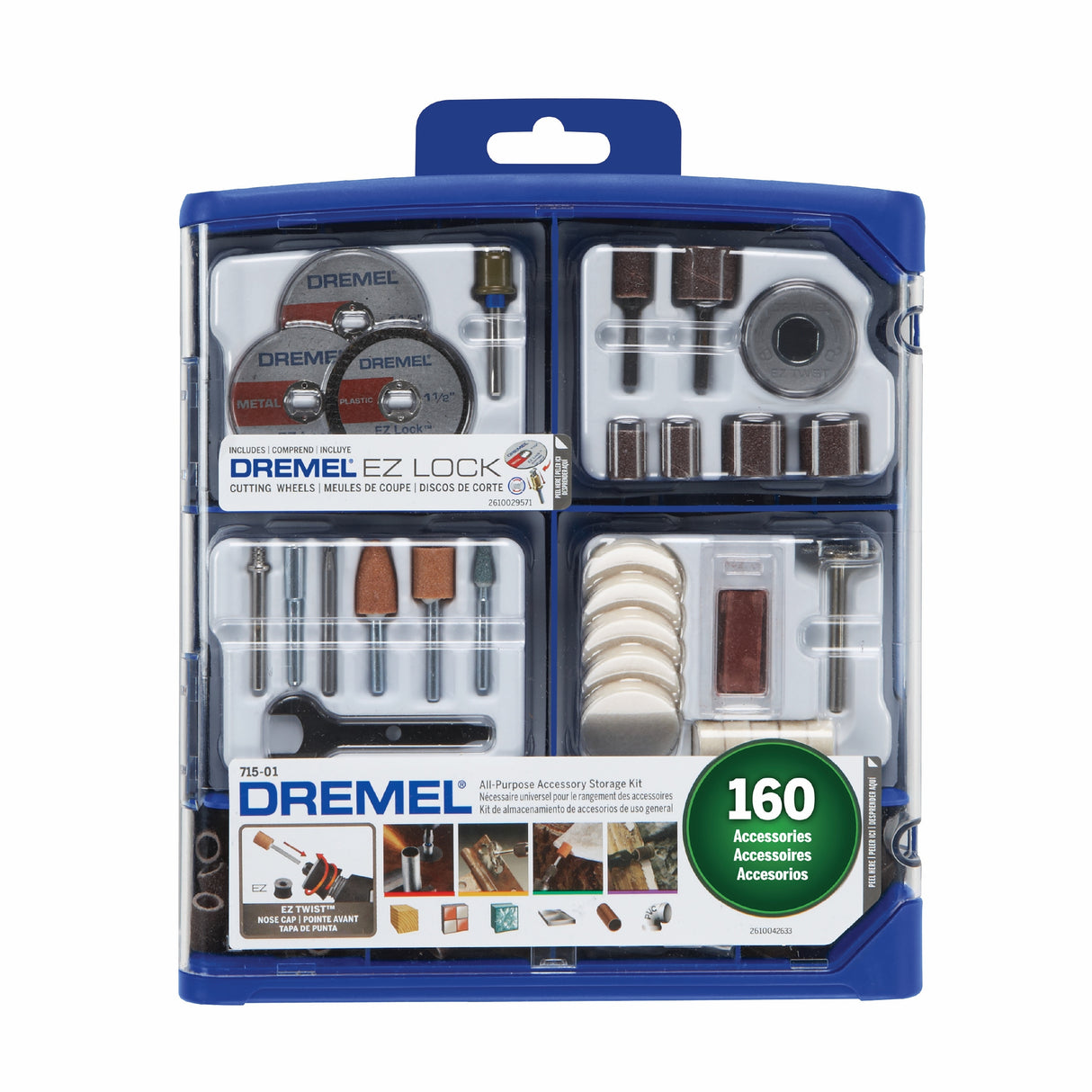160-Piece Set Multipurpose Accessory Kit 715-01