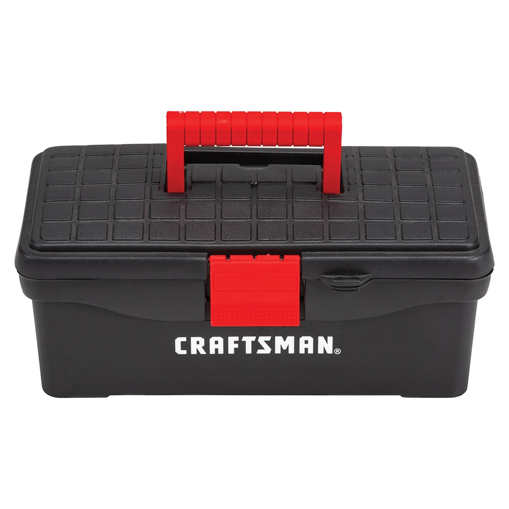 13-in W x 5-in H x 7-in D Red Plastic Tool Box CMST13004