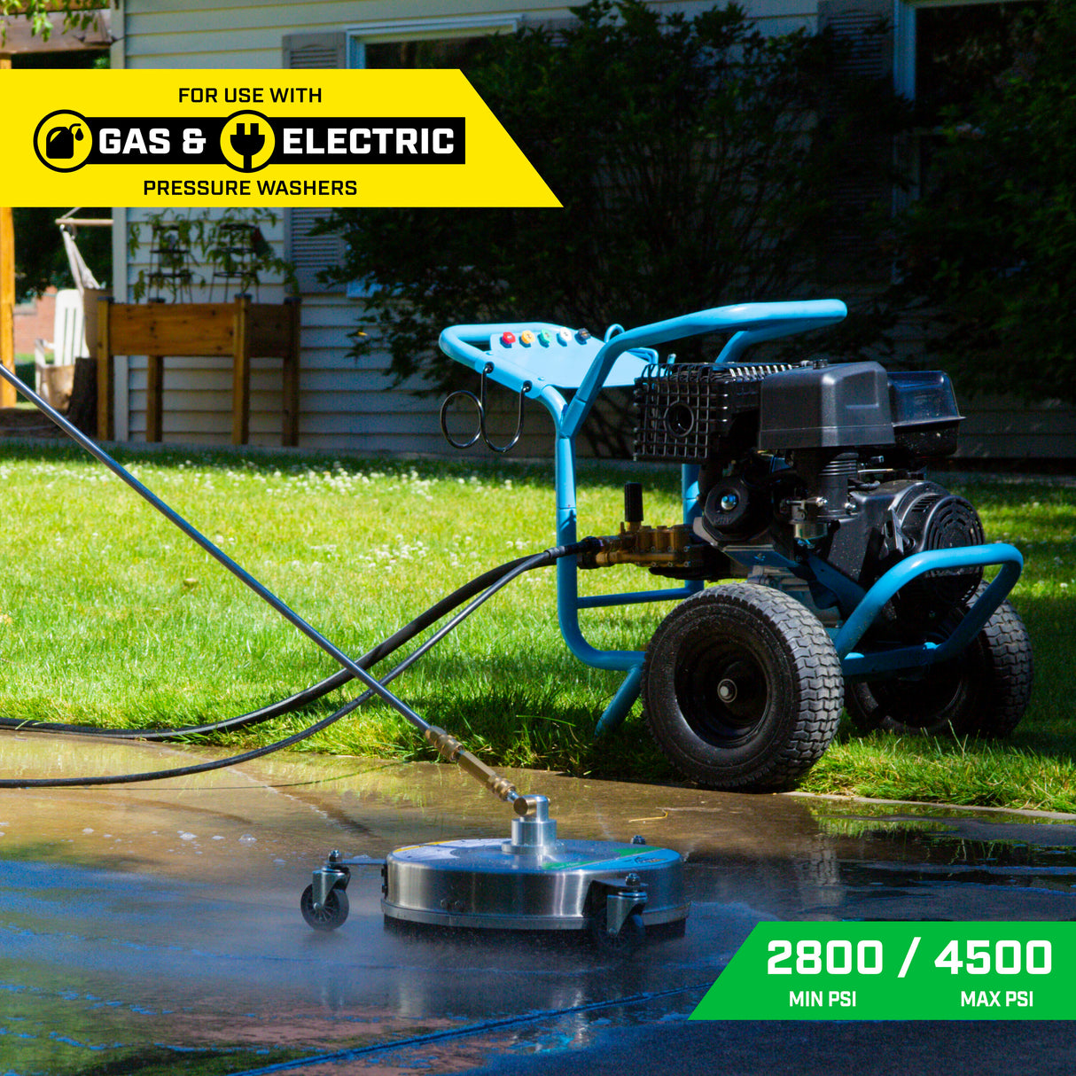 14.5-in 4500 PSI Rotating Surface Cleaner for Gas Pressure Washers SGY-PWA77