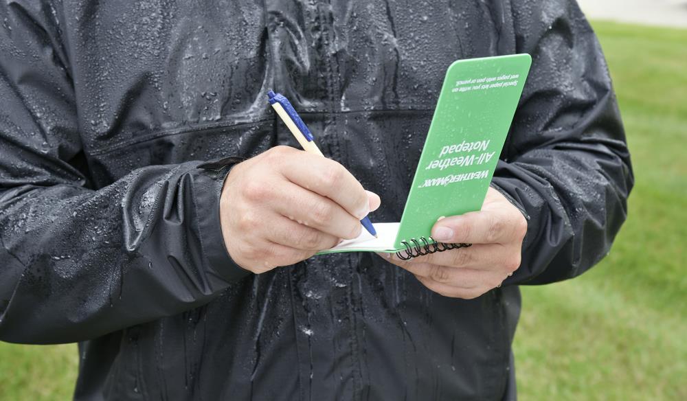 6-in x 3-in Green Notepad 707018