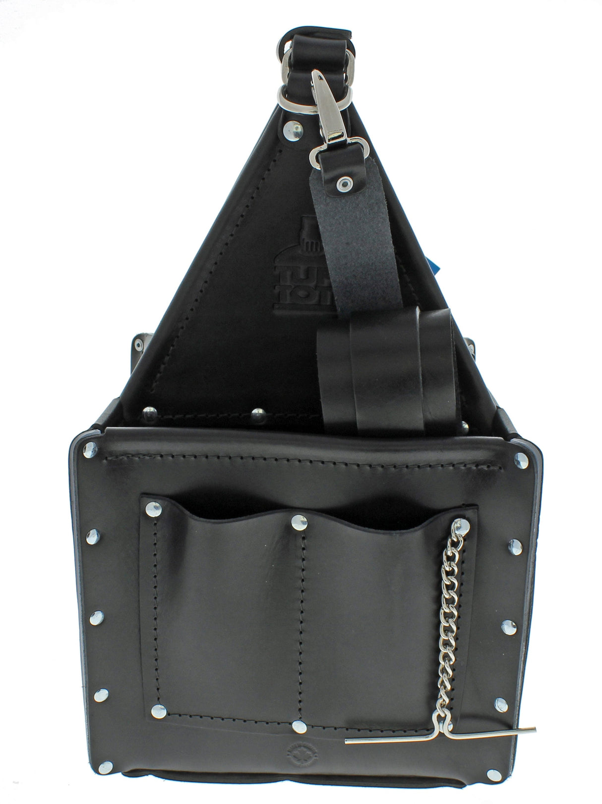 Black Leather 10.75-in Electrician's Tote 35-975BLK