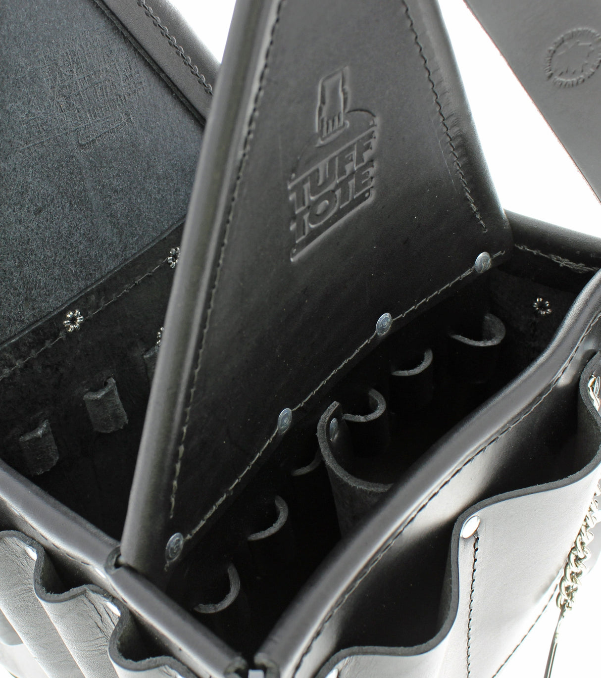 Black Leather 10.75-in Electrician's Tote 35-975BLK