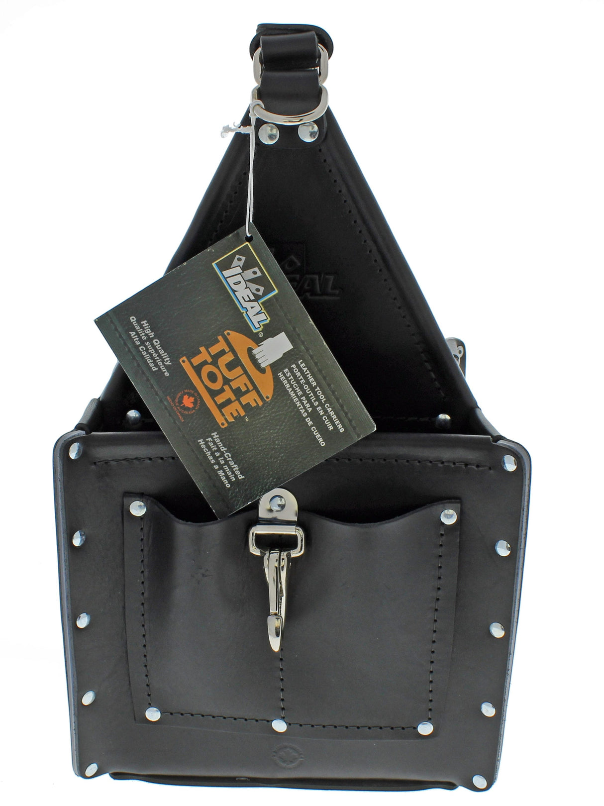 Black Leather 10.75-in Electrician's Tote 35-975BLK