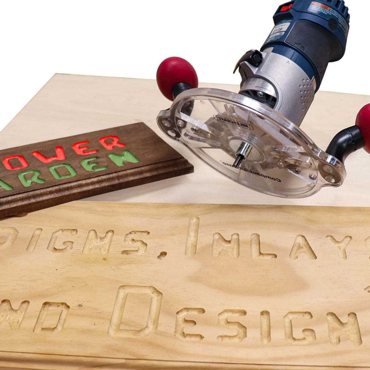 CompactSubBase - Universal Router Sub Base with Soft Grip Handles and Standard Metal Bushing Compatibility 12250003