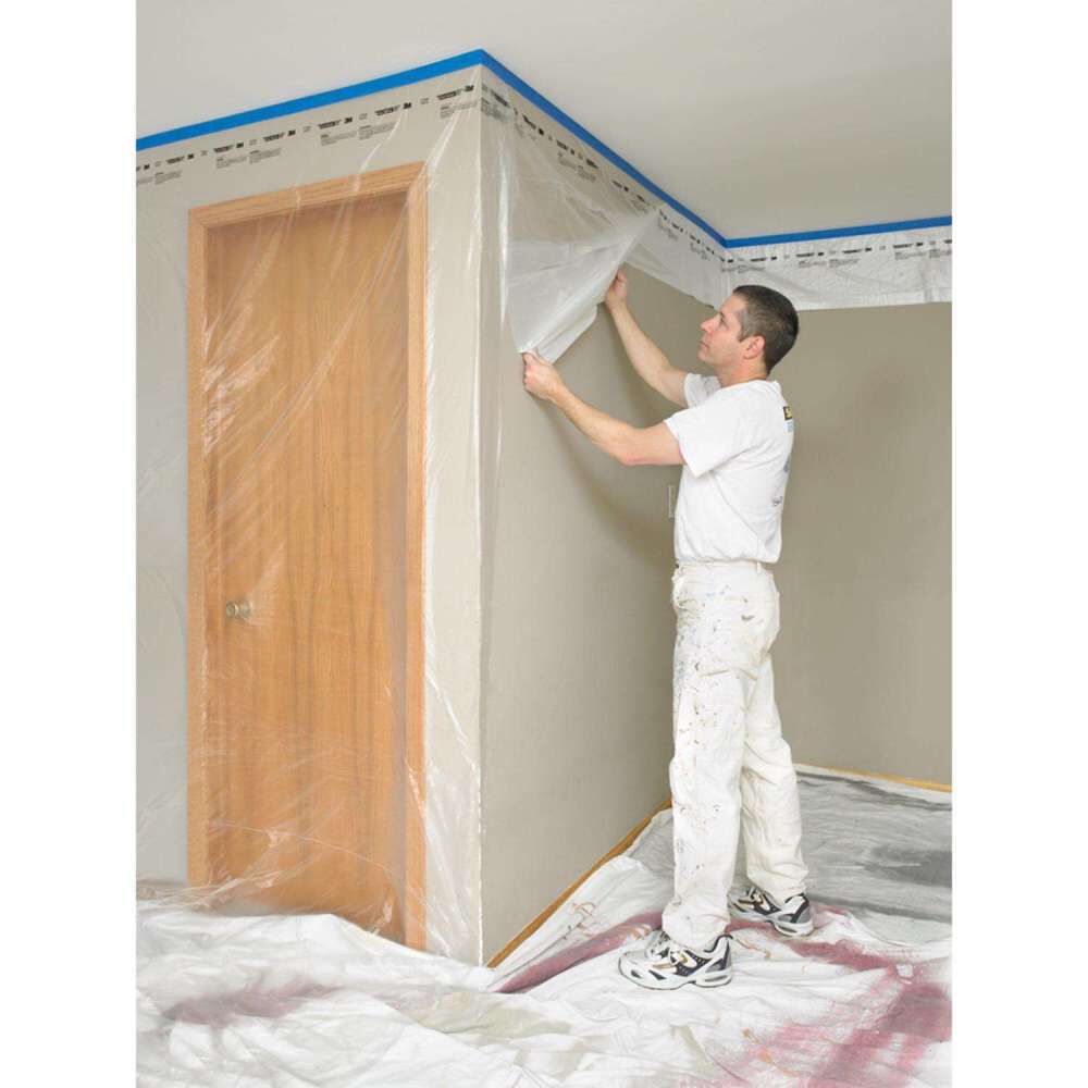 Hand Masker Contractors Plastic Film 9 x 90' Pre Folded 1669886