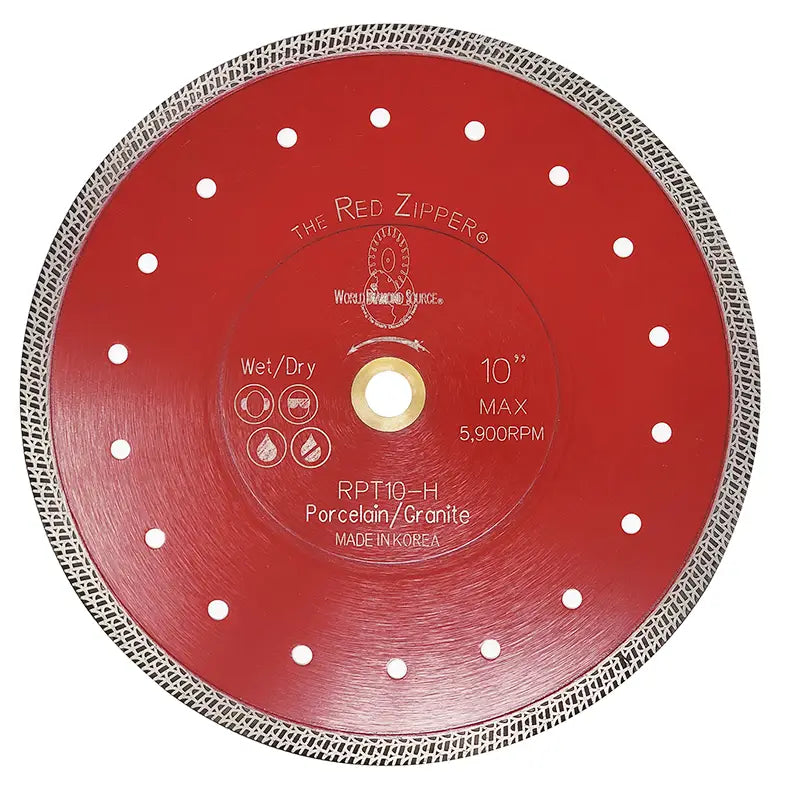 10″ Mesh Zipper® Pro Porcelain Blade (Red)