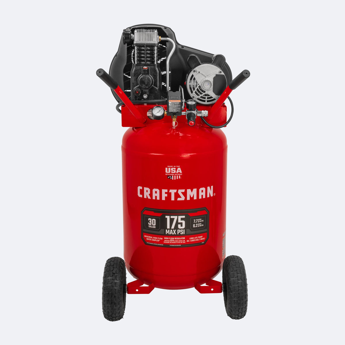 30-Gallon Portable Electric 175 PSI Vertical Air Compressor