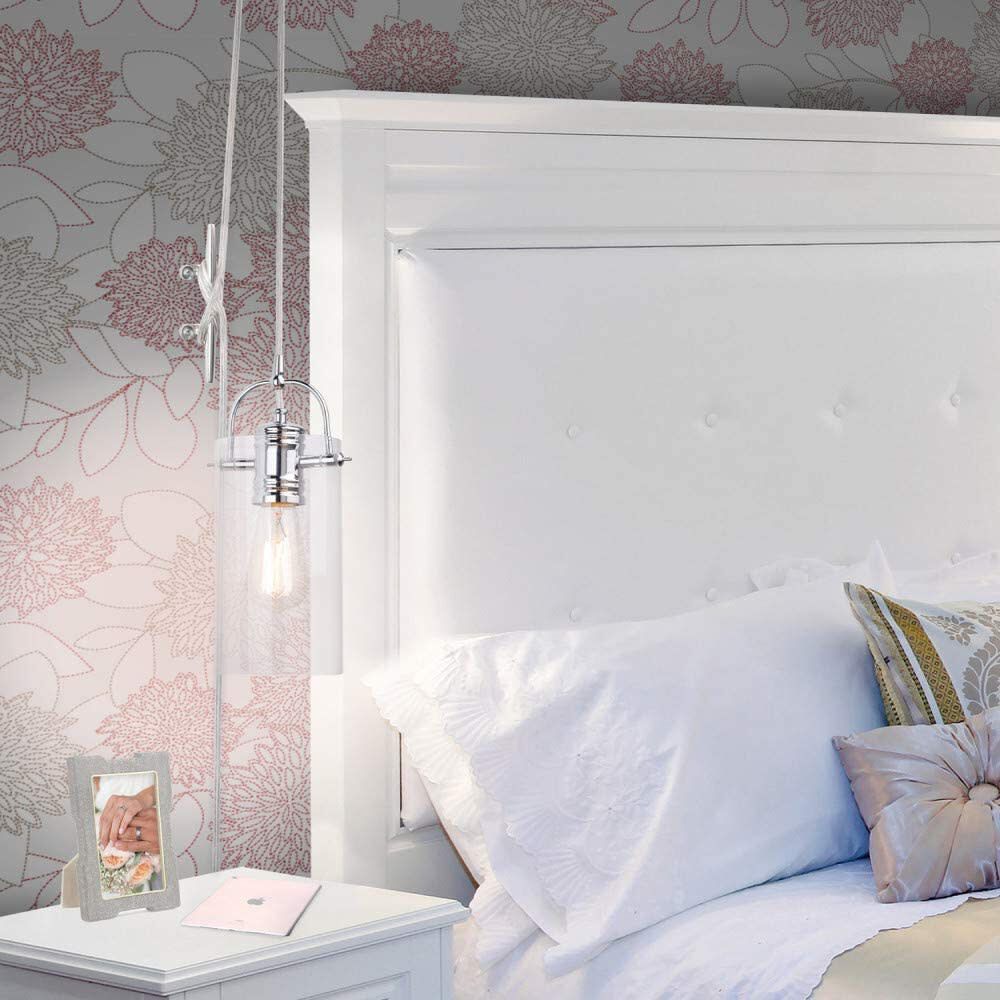 J Pendant Light Chrome 60W E26 1 Light 3000186