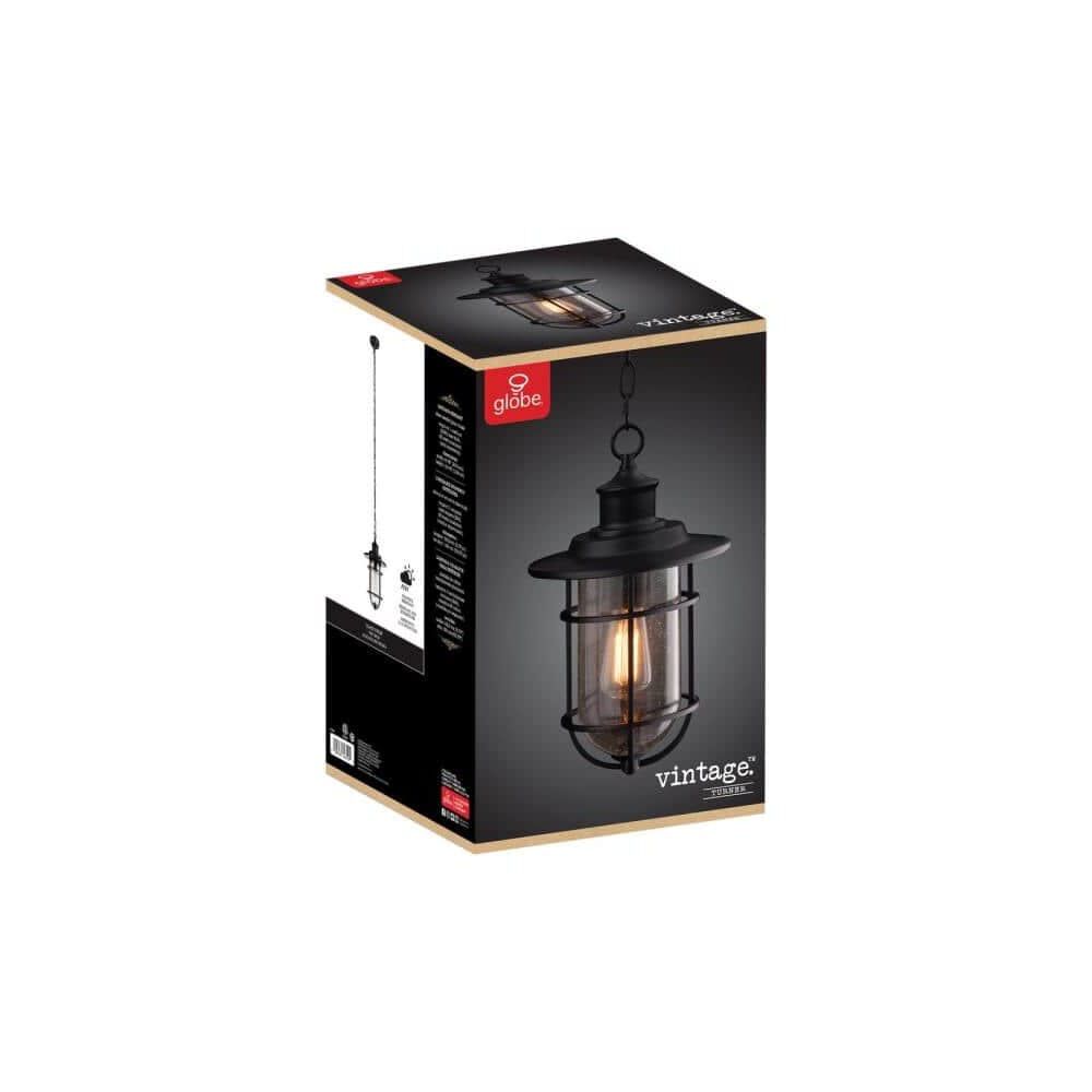 Vintage Turner Pendant Light Matte Black 1 Light 44310