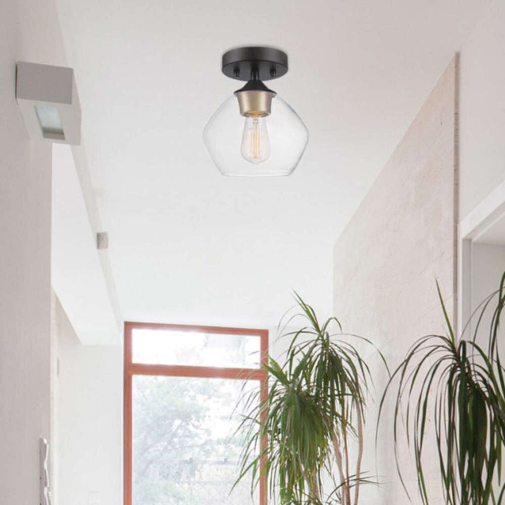 Harrow Ceiling Light Matte Black 60W E26 60333