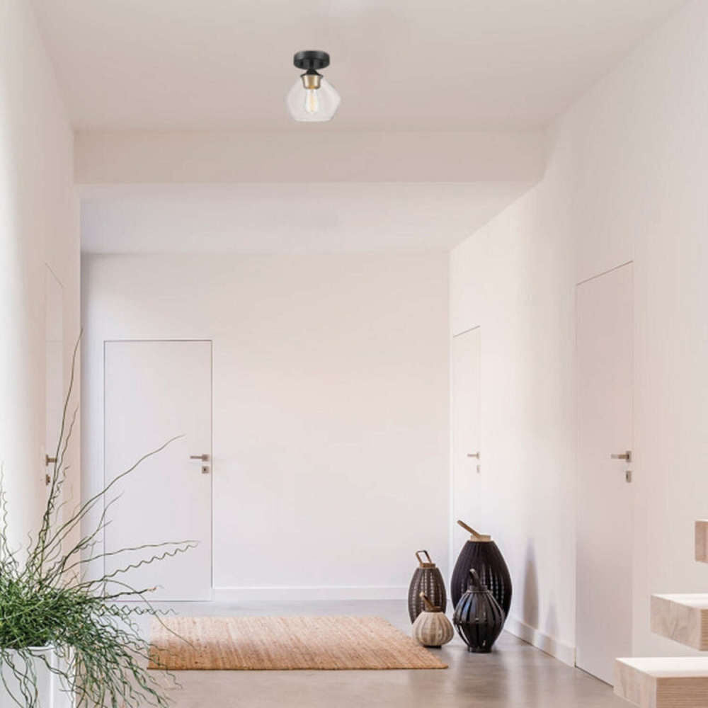 Harrow Ceiling Light Matte Black 60W E26 60333