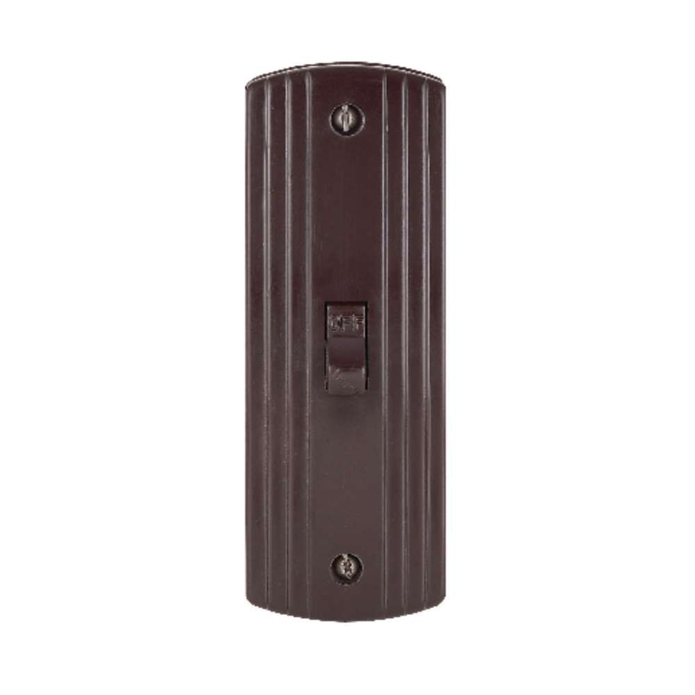 10A 125V Metal Brown Surface Mount 1 Pole Toggle Switch 30632