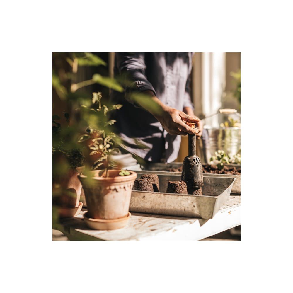 Orange and Black Soil Block Maker 340120-1001