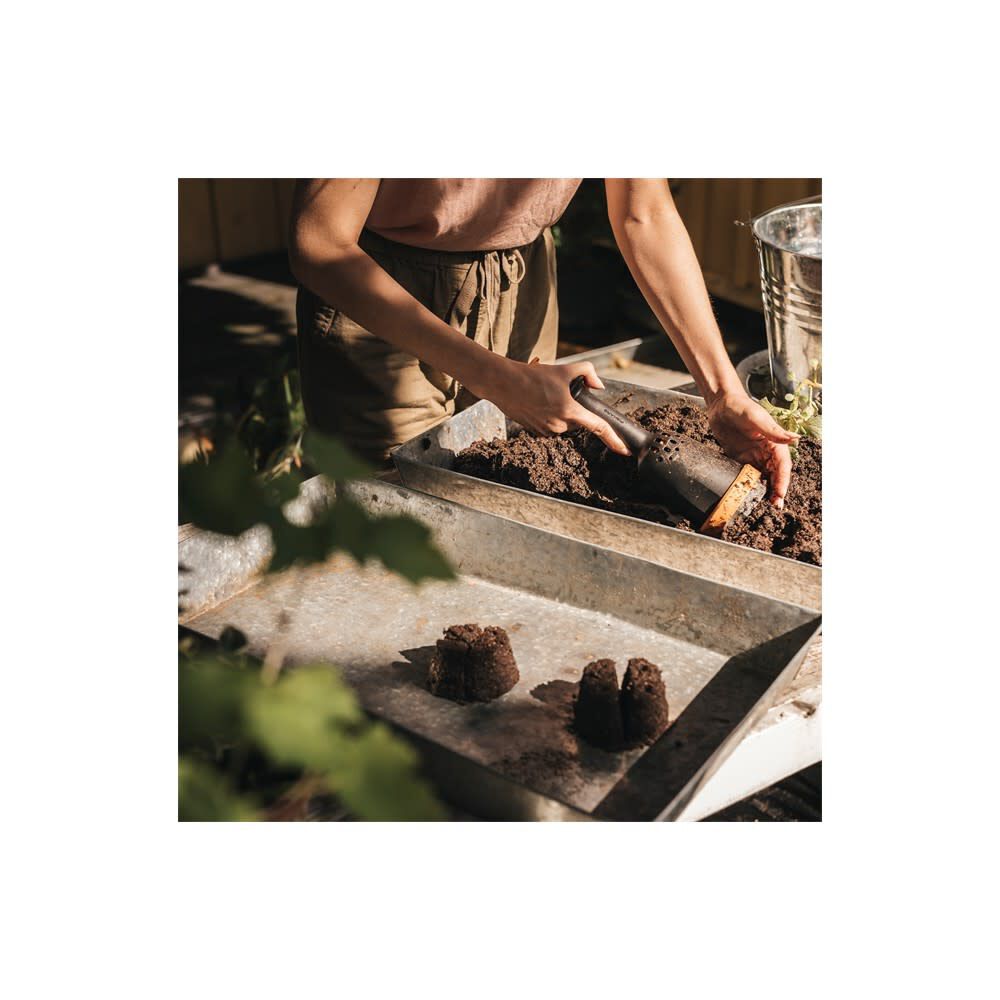 Orange and Black Soil Block Maker 340120-1001