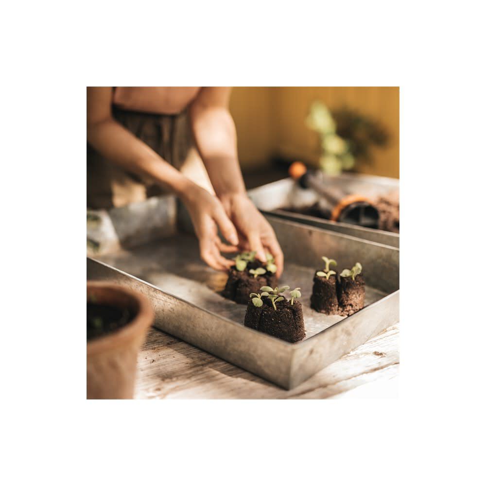 Orange and Black Soil Block Maker 340120-1001