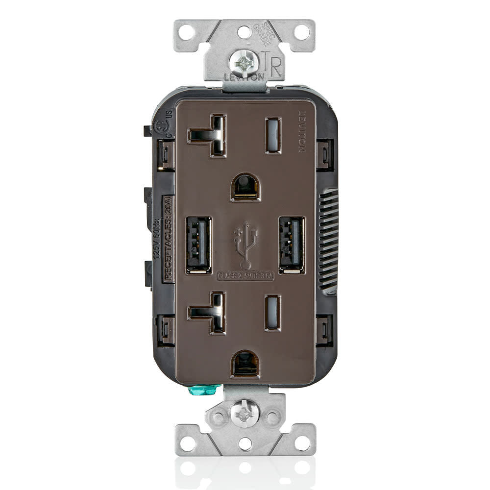 20A 125V Brown Combination Duplex Receptacle/Outlet 3829876