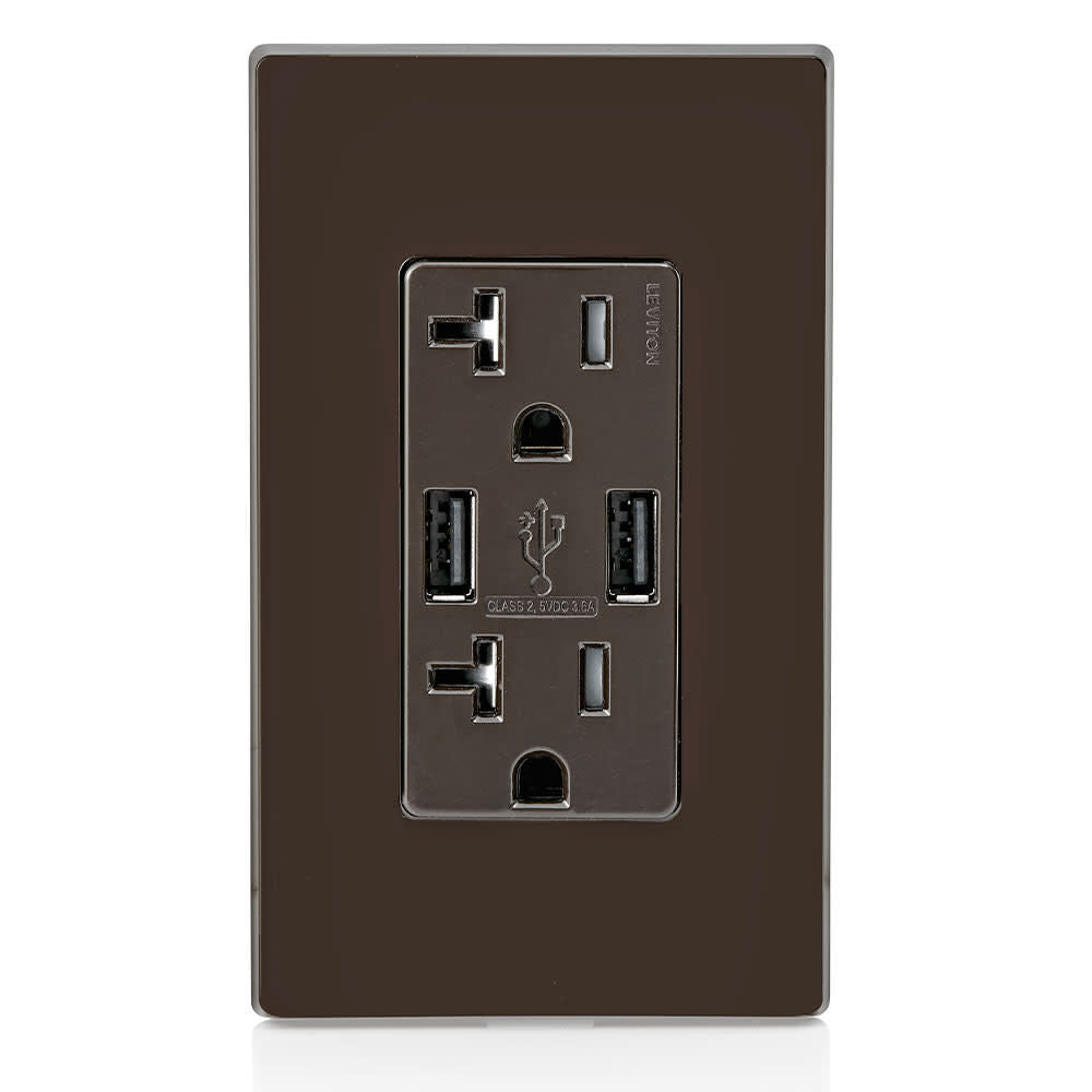 20A 125V Brown Combination Duplex Receptacle/Outlet 3829876