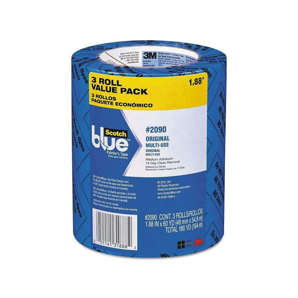 ScotchBlue Original Painters Tape 1.81in x 60yd 3pk 1664861