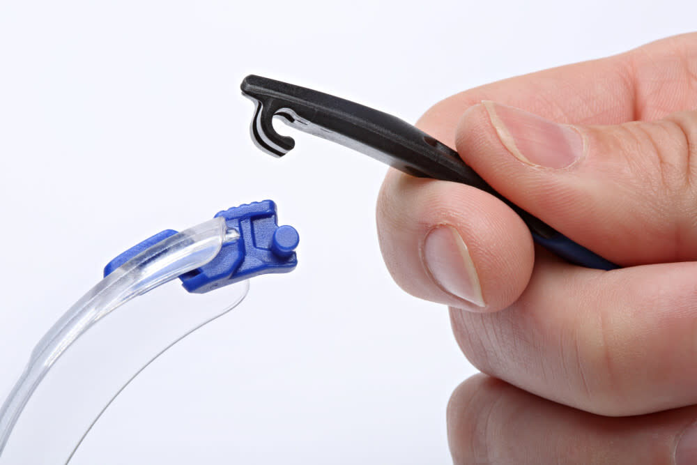 Solus Safety Glasses 1000-Series S1101SGAF-KT Kit Foam Strap Black/Blue Clear Scotchgard Anti-fog Lens 5113127189