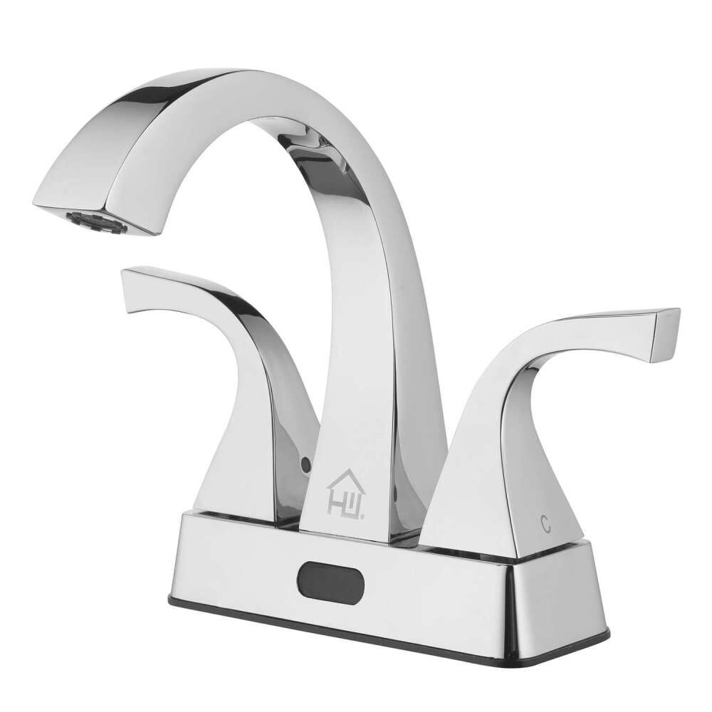 Bathroom Sink Faucet Chrome 2 Handle High Arc 4000527