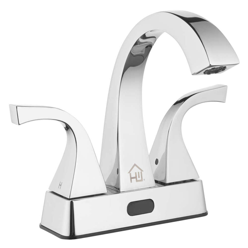 Bathroom Sink Faucet Chrome 2 Handle High Arc 4000527