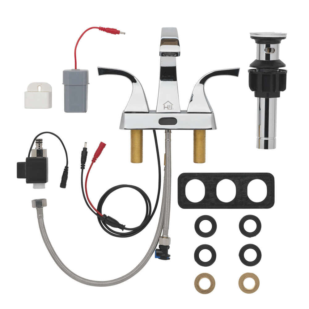 Bathroom Sink Faucet Chrome 2 Handle High Arc 4000527