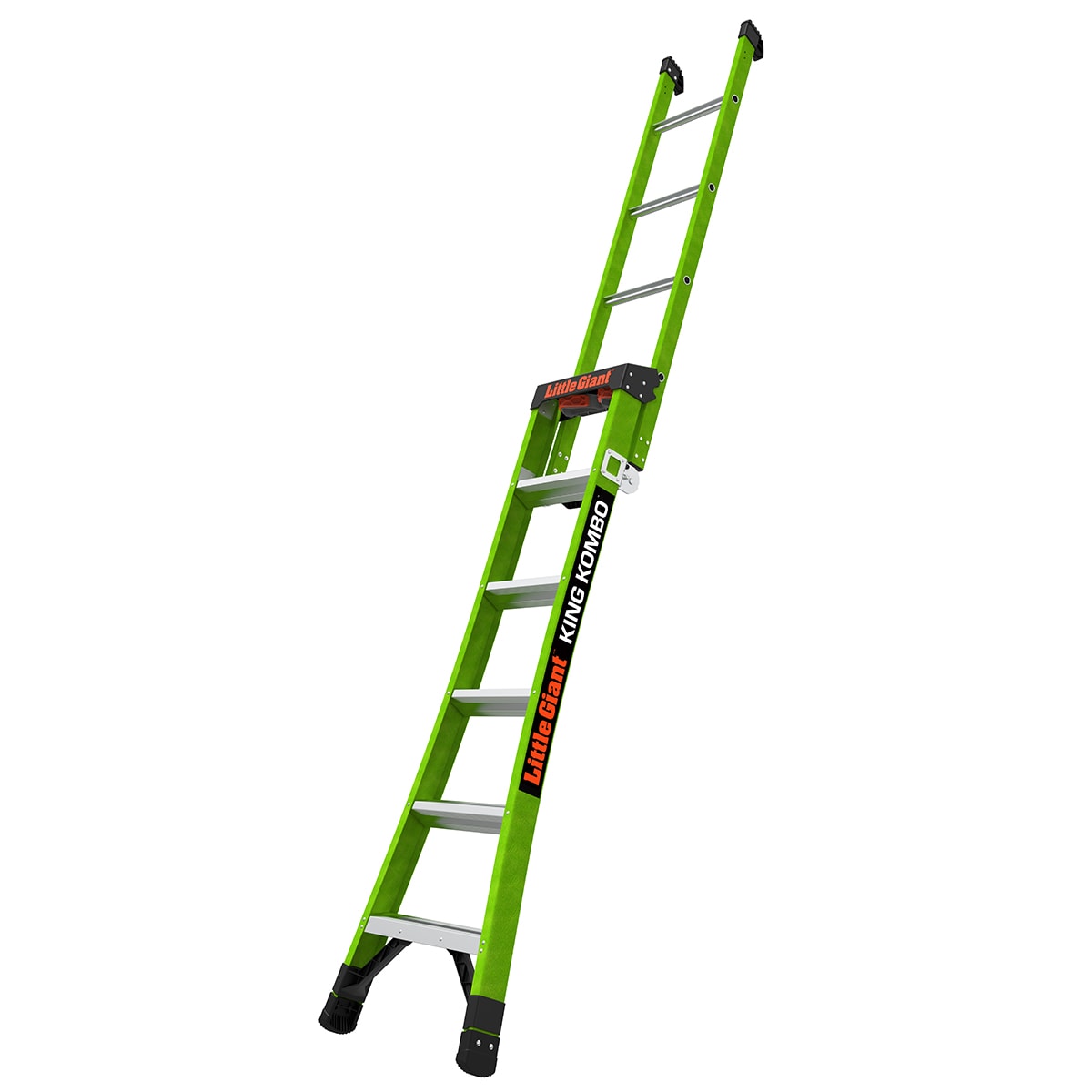 King Kombo 2 Pro M6 6-ft Fiberglass Type 1aa- 375-lb Load Capacity Step Ladder 13906-002