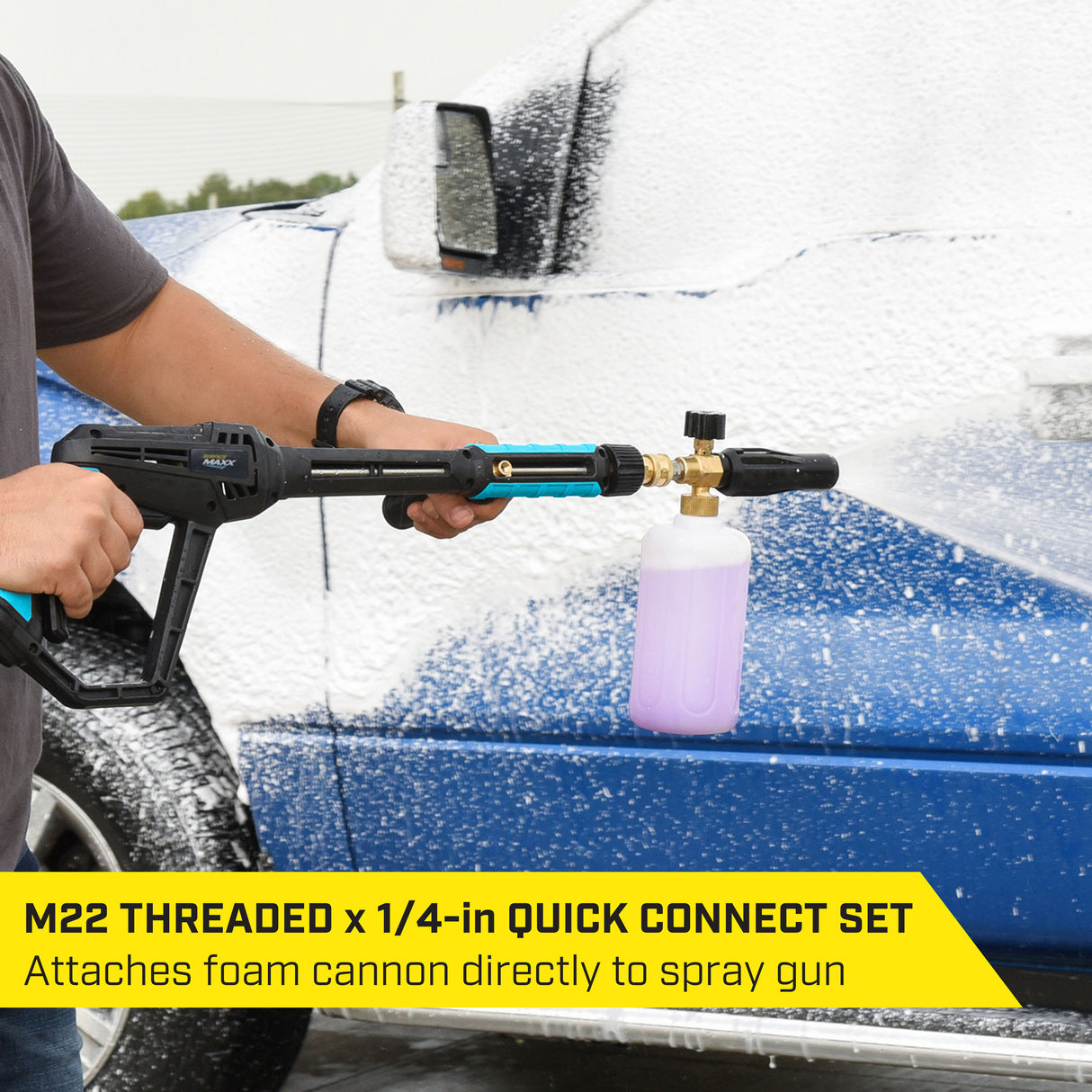 4500 PSI 1/4-in Brass Gas and Electric Pressure Washers Quick Disconnect Plug and Female Metric SGY-PWA98