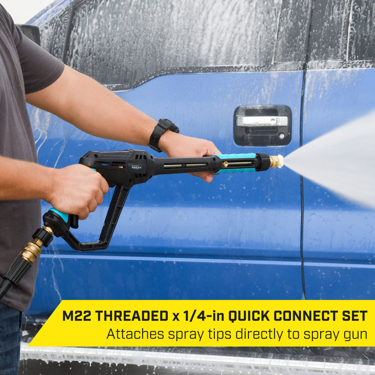 4500 PSI 1/4-in Brass Gas and Electric Pressure Washers Quick Disconnect Plug and Female Metric SGY-PWA98