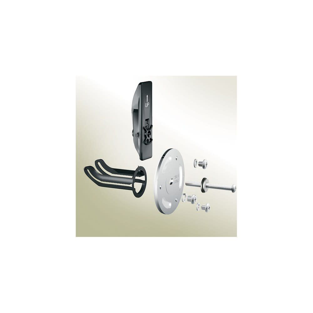 Home Care Chrome Steel Grab Bar Securemount Anchor 1 Pair SMA1000CH