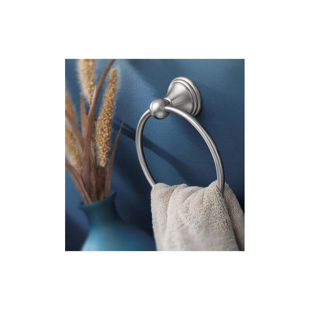 Preston Towel Ring Brushed Nickel Die Cast Zinc DN8486BN