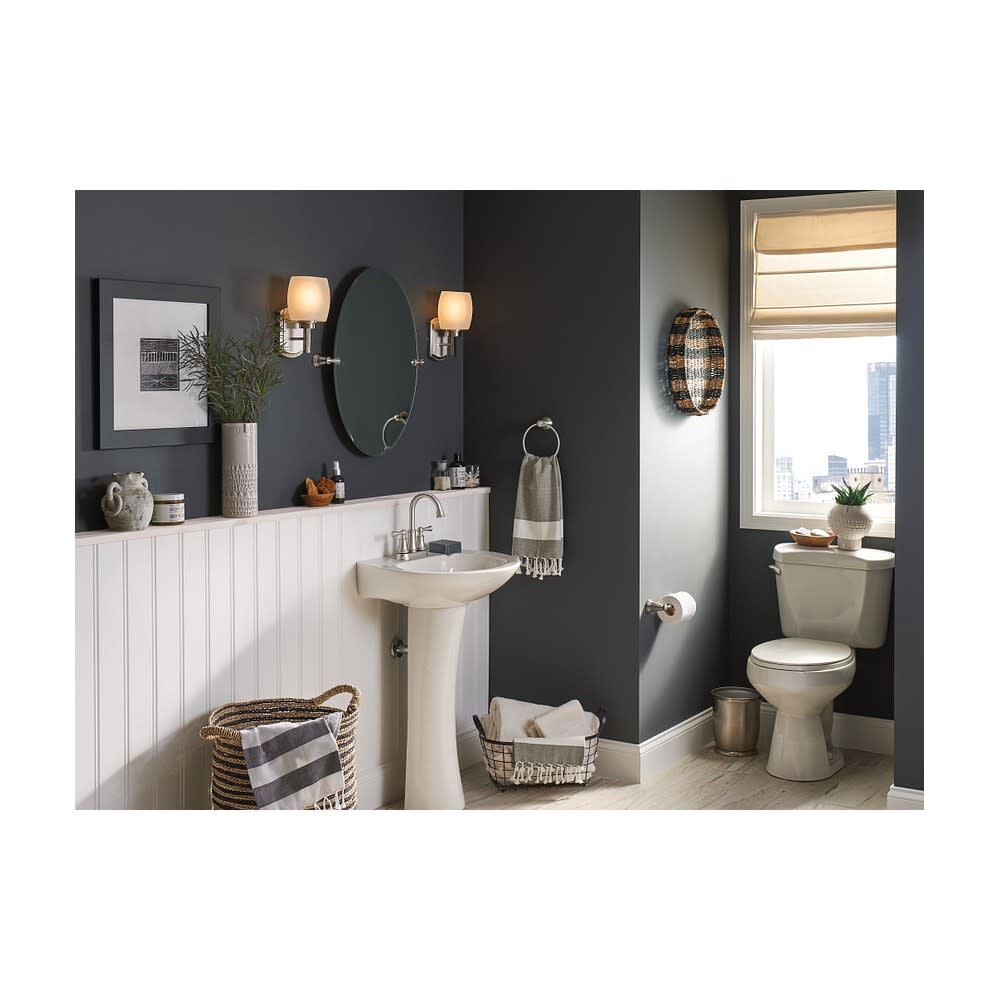 Banbury Toilet Paper Holder Brushed Nickel Pivoting Y2608BN