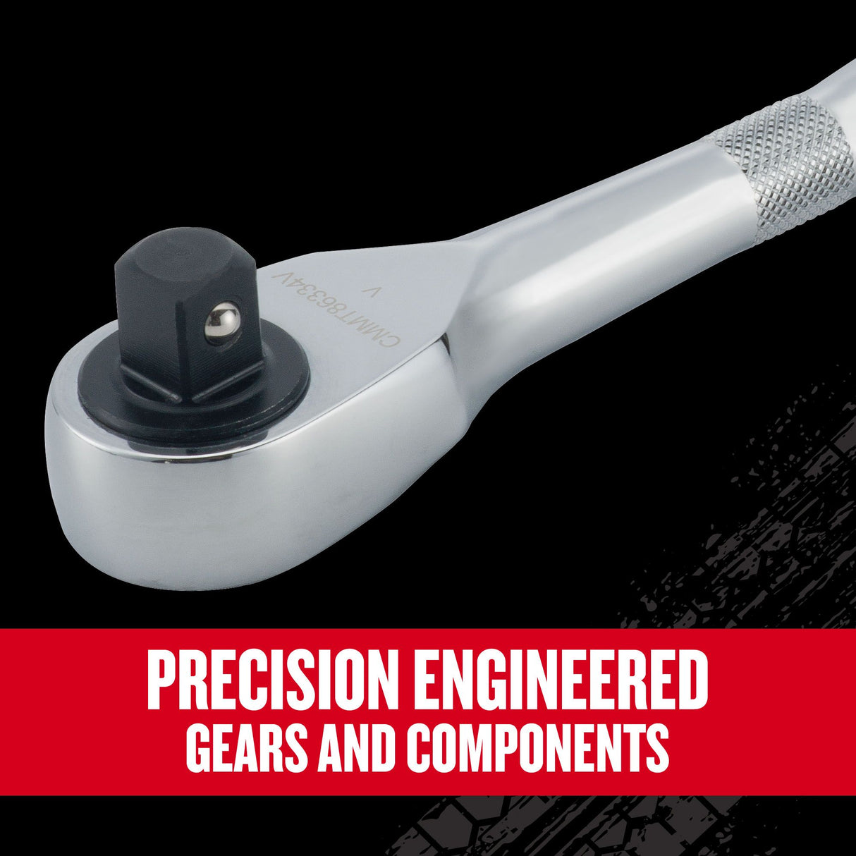 V-Series 96-Tooth 1/2-in Drive Comfort Grip Handle Ratchet CMMT86334V