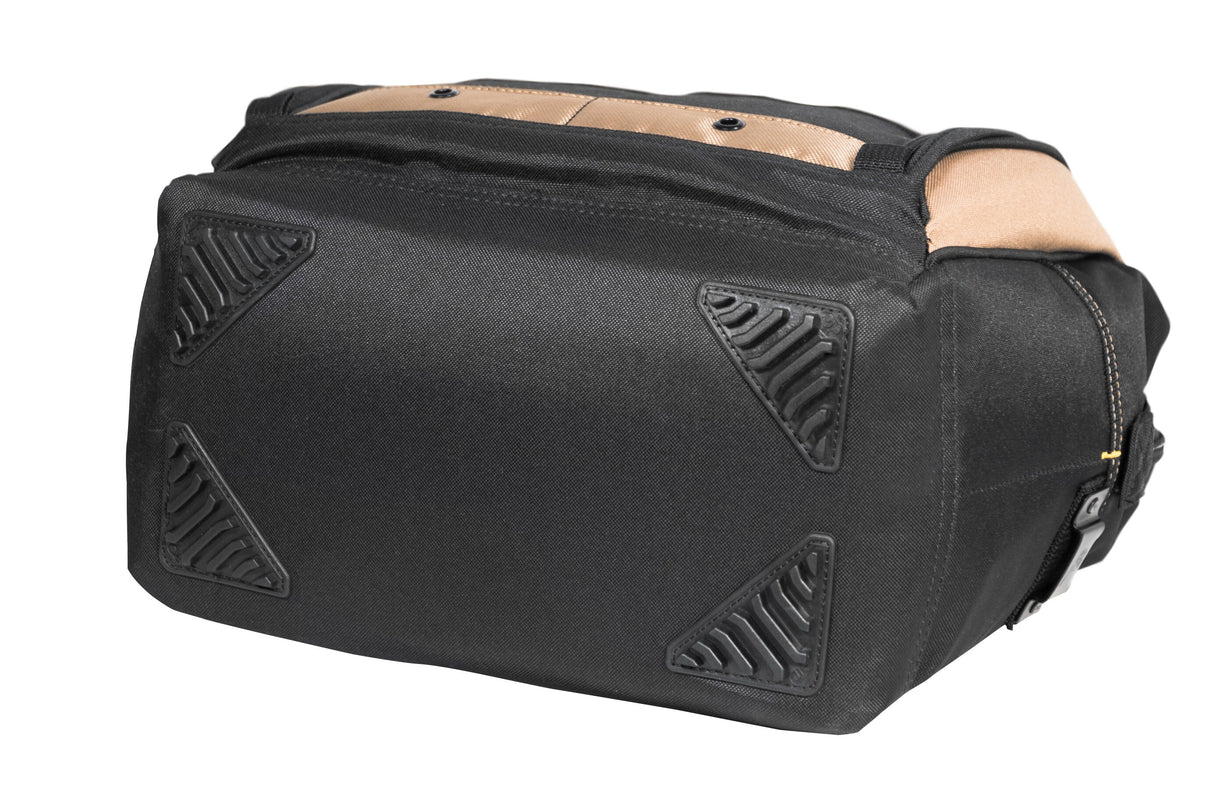 Black/Khaki Polyester 7-in Zippered Tool Bag 1537