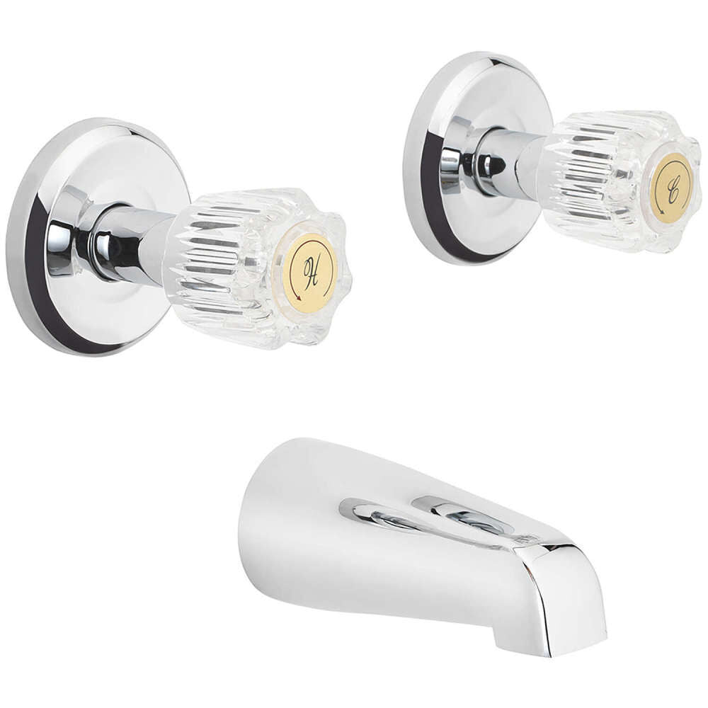 Bath Faucet Two Handle Chrome 833-0001