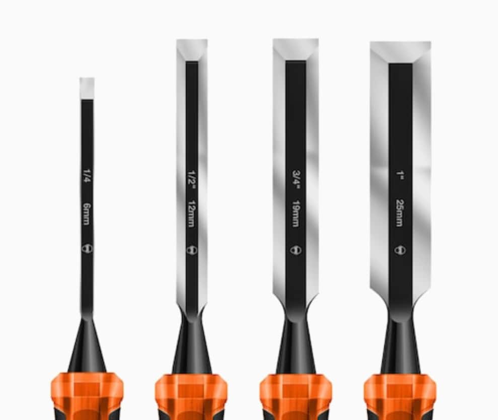 4-Pack Woodworking Chisels Set 70541