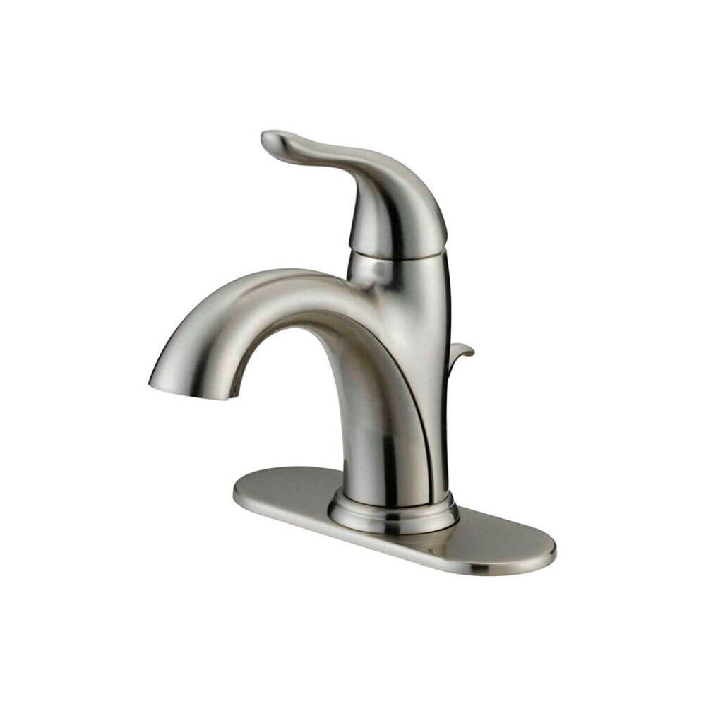 Bathroom Sink Faucet One Handle Brushed Nickel 67510W-6104
