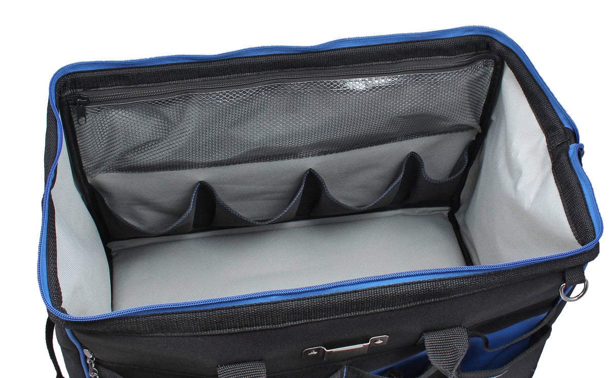 Pro Series Blue Polyester 11.5-in Zippered Electrician's Tote 37-012