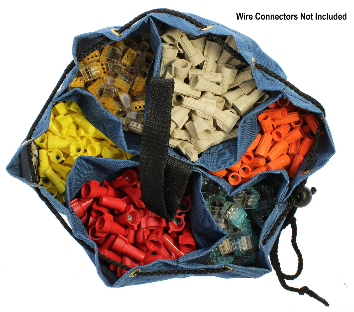 Blue Polyester 9.5-in Draw-string Accessory Tool Bag 35-655