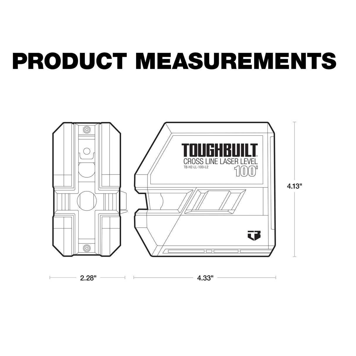 Green 100-ft Self-Leveling Indoor Cross-90 Beam Cross-line Laser Level Kit TB-H2-LL-100-L2