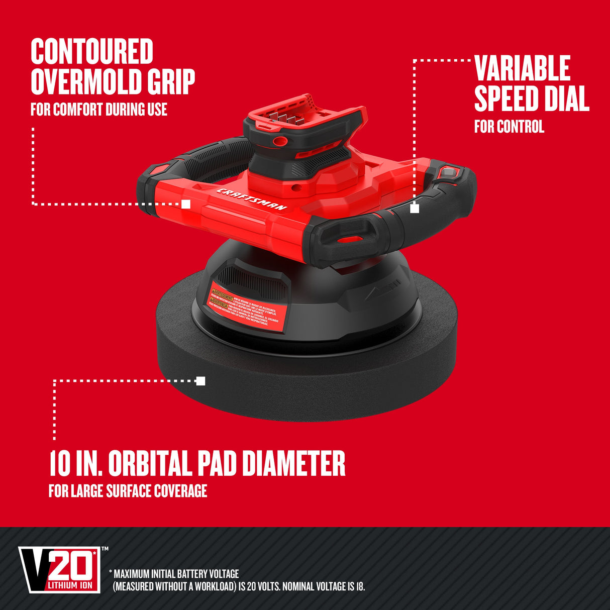 10-in Variable Cordless Polisher CMCE100B