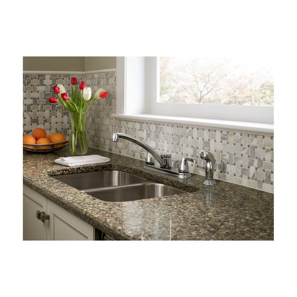 Adler Low Arc Kitchen Faucet with Optional Handles Chrome 87046