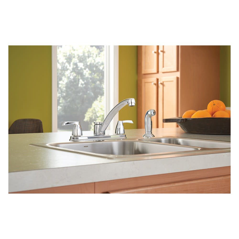 Adler Low Arc Kitchen Faucet with Optional Handles Chrome 87046