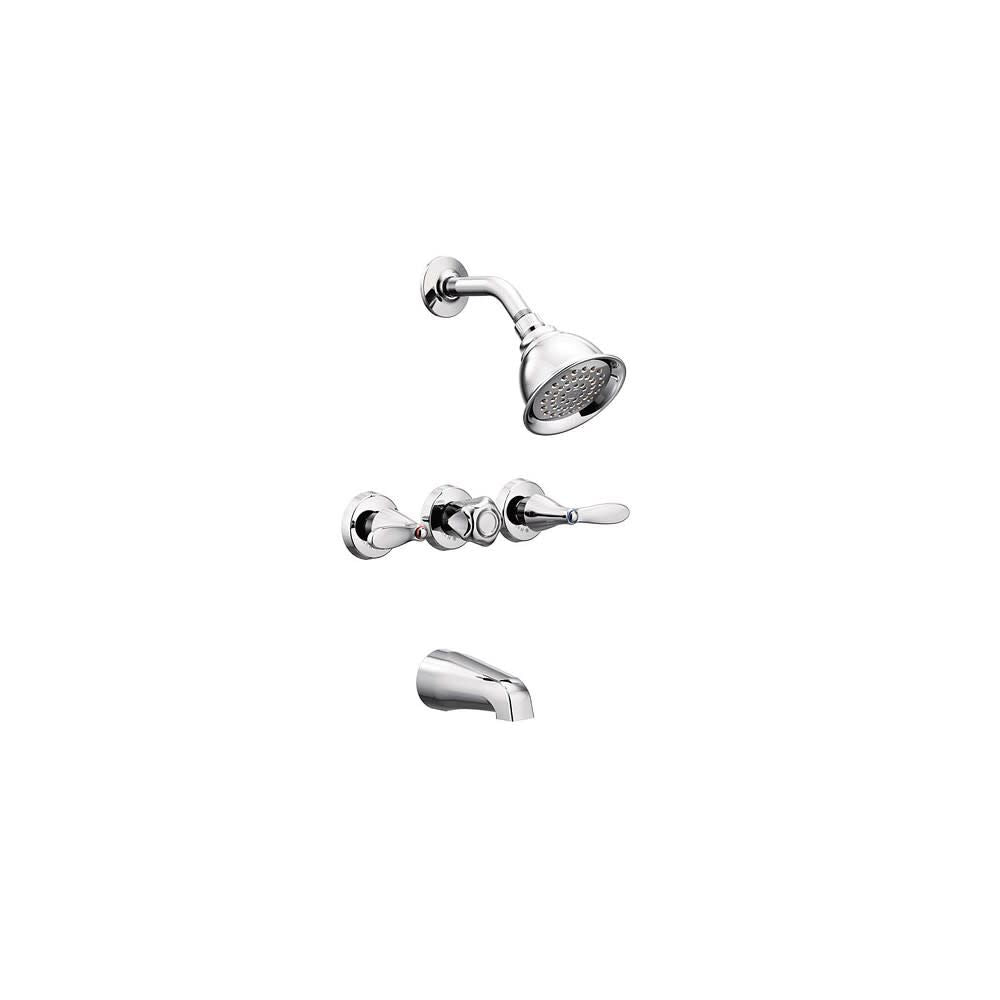 Adler Tub/Shower Faucet Standard 3 Handle Chrome Metal 82663