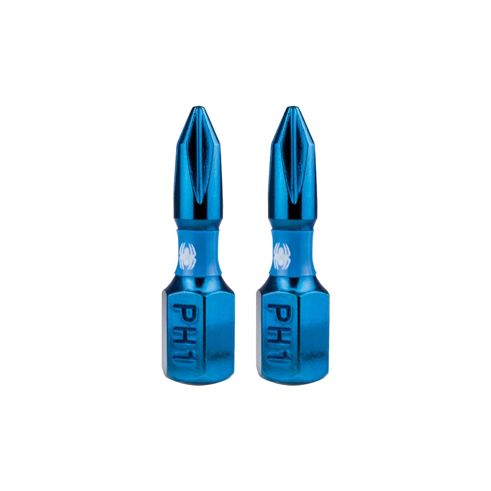 Mach-Blue PH1 1/4-in x 1-in Phillips Impact Driver Bit (2-Piece) 19033