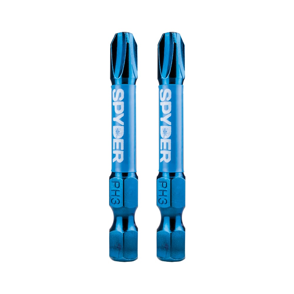 Mach-Blue PH3 1/4-in x 2-in Phillips Impact Driver Bit (2-Piece) 19047